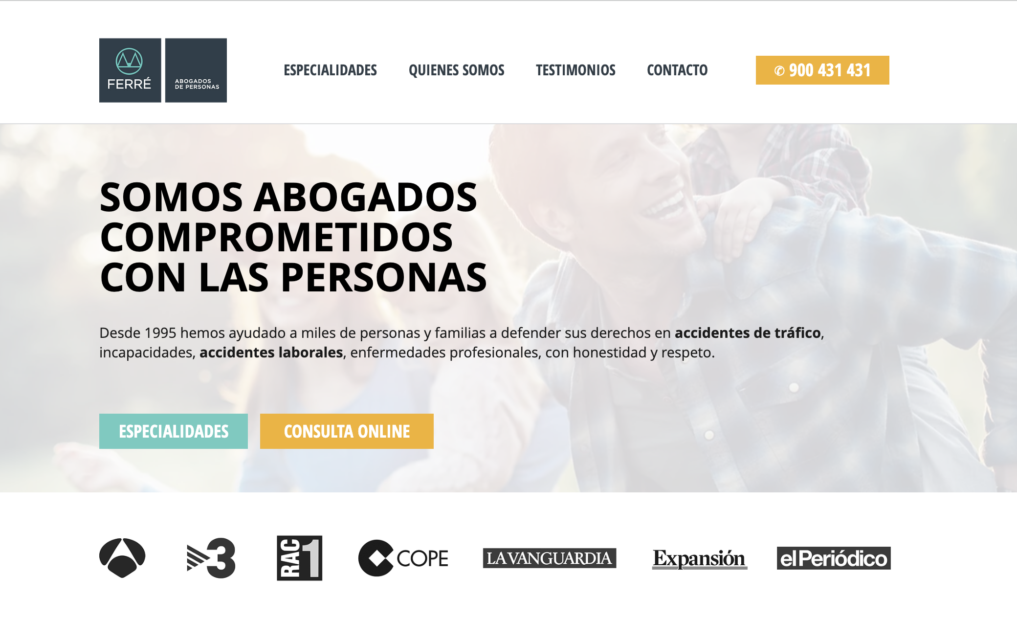 FERRÉ | Abogados de personas especialistas en accidentes